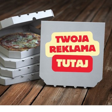 Pudełko/karton na pizzę 30x30x3,5 NADRUK 10 SZT.