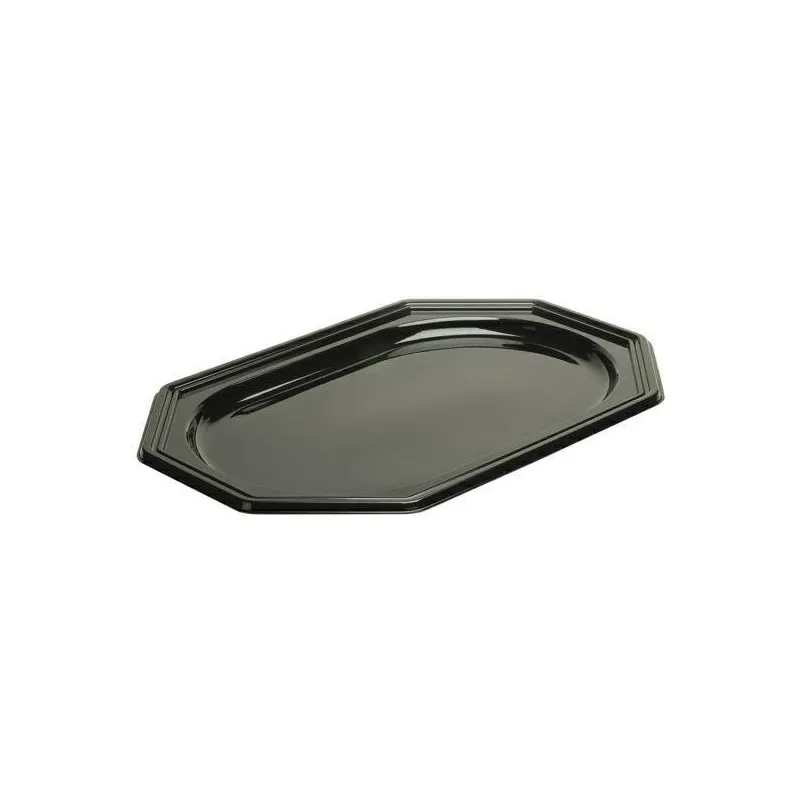 Meal tray 3 compartments 227x178x50mm black